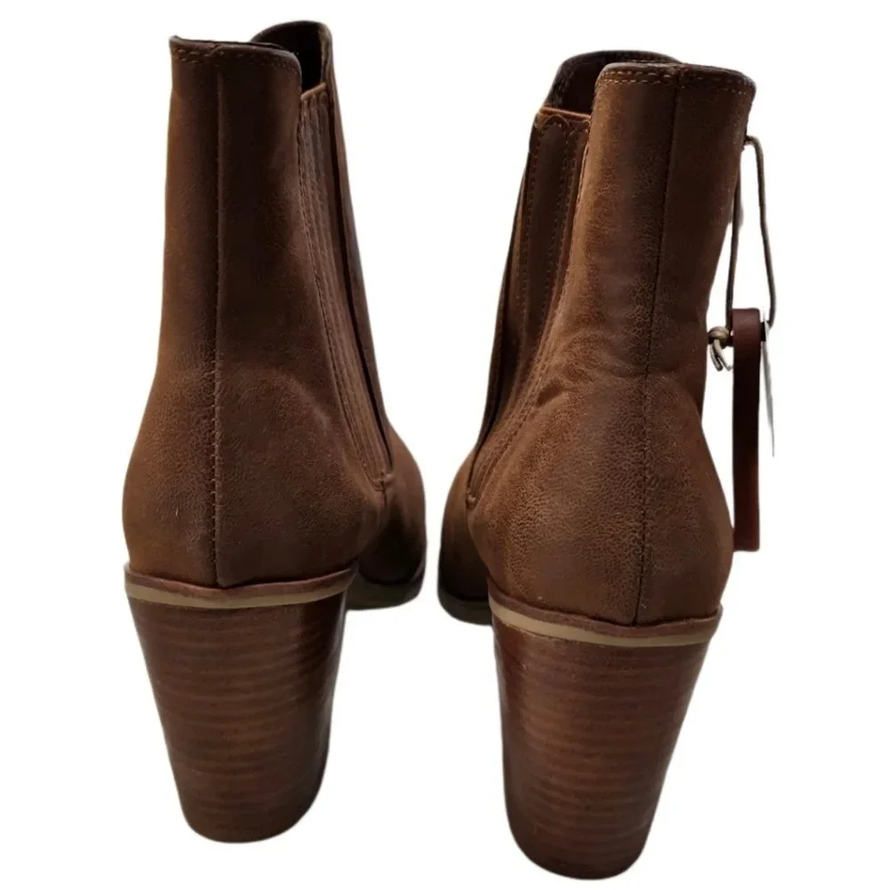 **SOLD** MIA Santos Cognac Booties NWOB - Picture 5 of 7